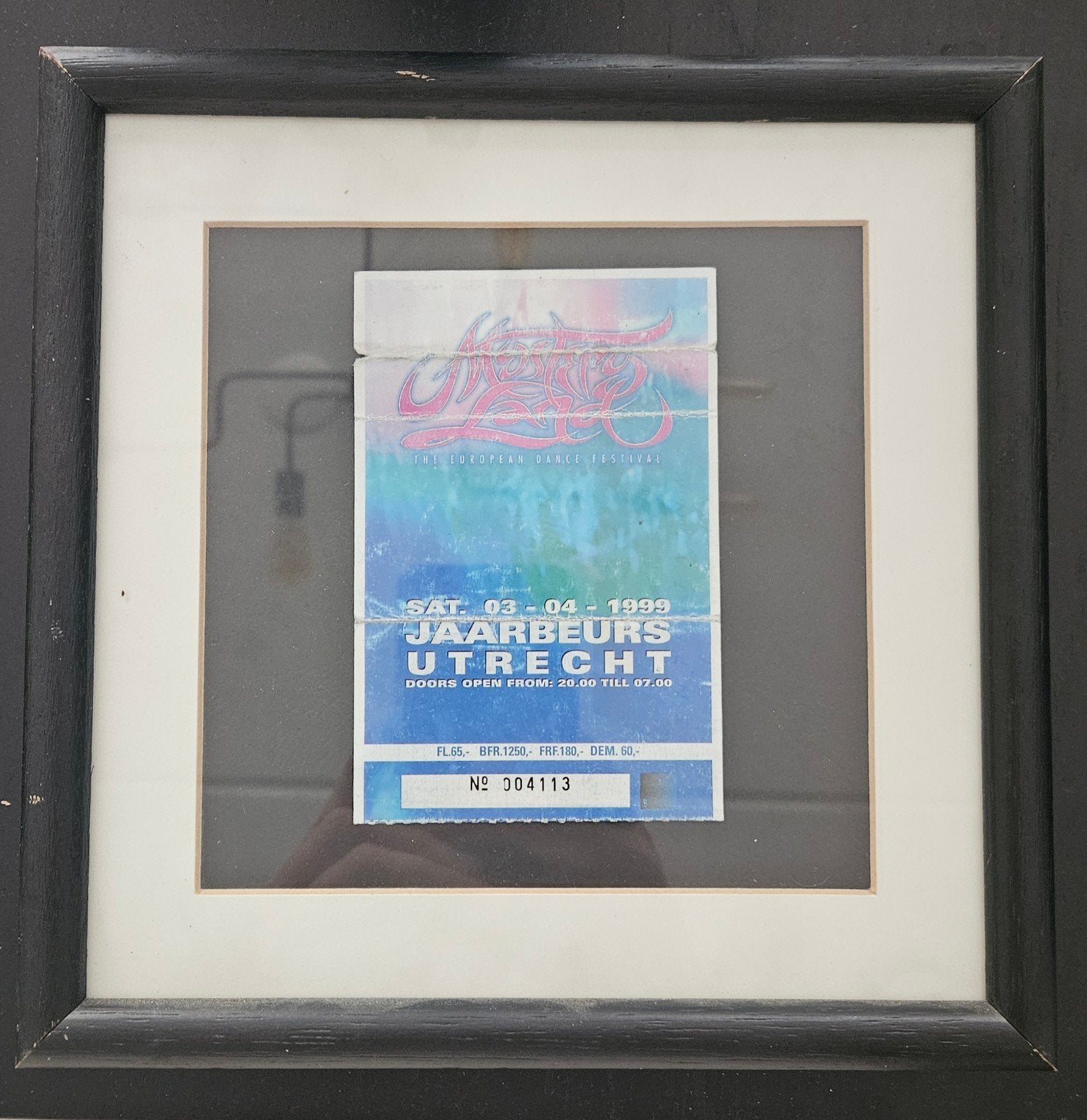 Mysteryland 1999 entreeticket jaarbeurs Utrecht, Eén persoon