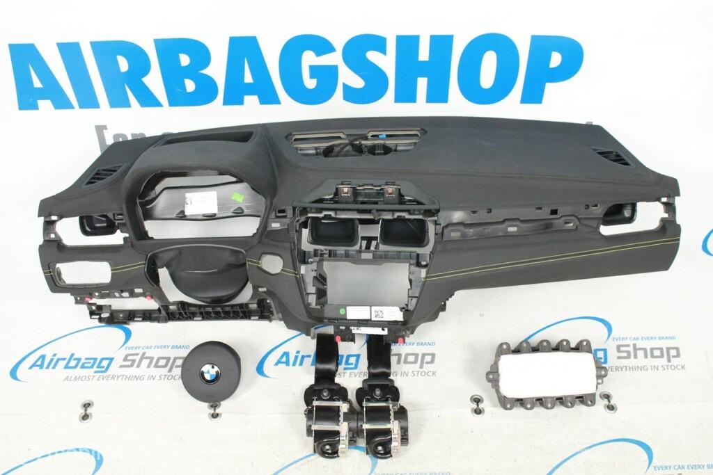 Airbag set Dashboard zwart geel stiksel HUD BMW X2 2017-...., Auto-onderdelen, Gebruikt, Ophalen of Verzenden