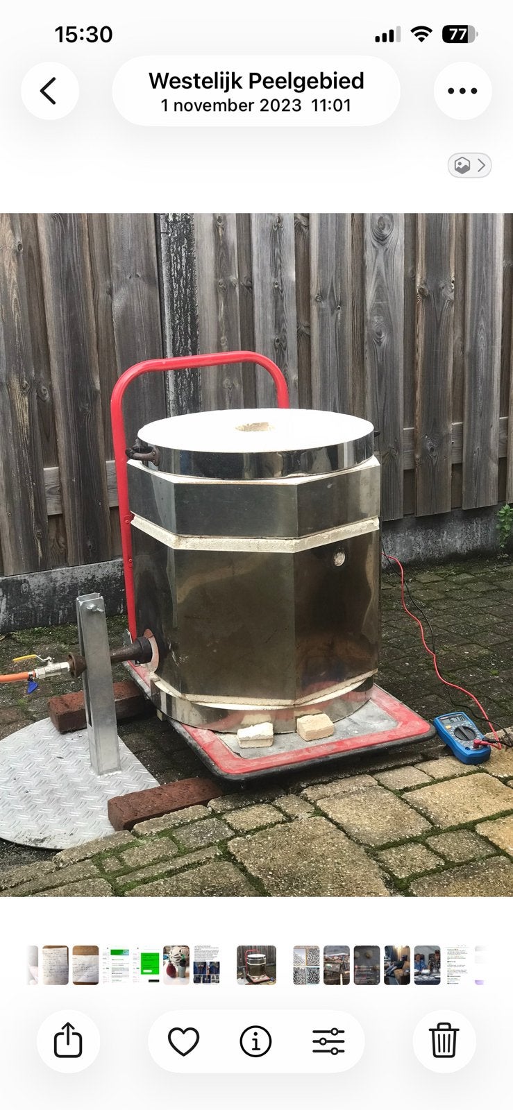 Raku oven, Hobby en Vrije tijd, Pottenbakken, Ophalen, Gebruikt