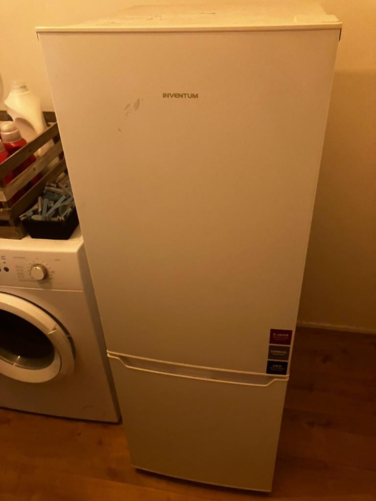 Inventum koel-vriescombinatie, wit, zo goed als nieuw, Ophalen, 150 tot 200 liter, Met aparte vriezer, Zo goed als nieuw