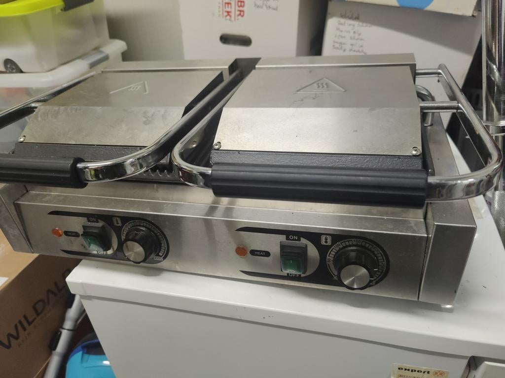 Professionele Panini Grill - 3.6 kW, Dubbele Bediening, 2020, Ophalen of Verzenden, Gebruikt