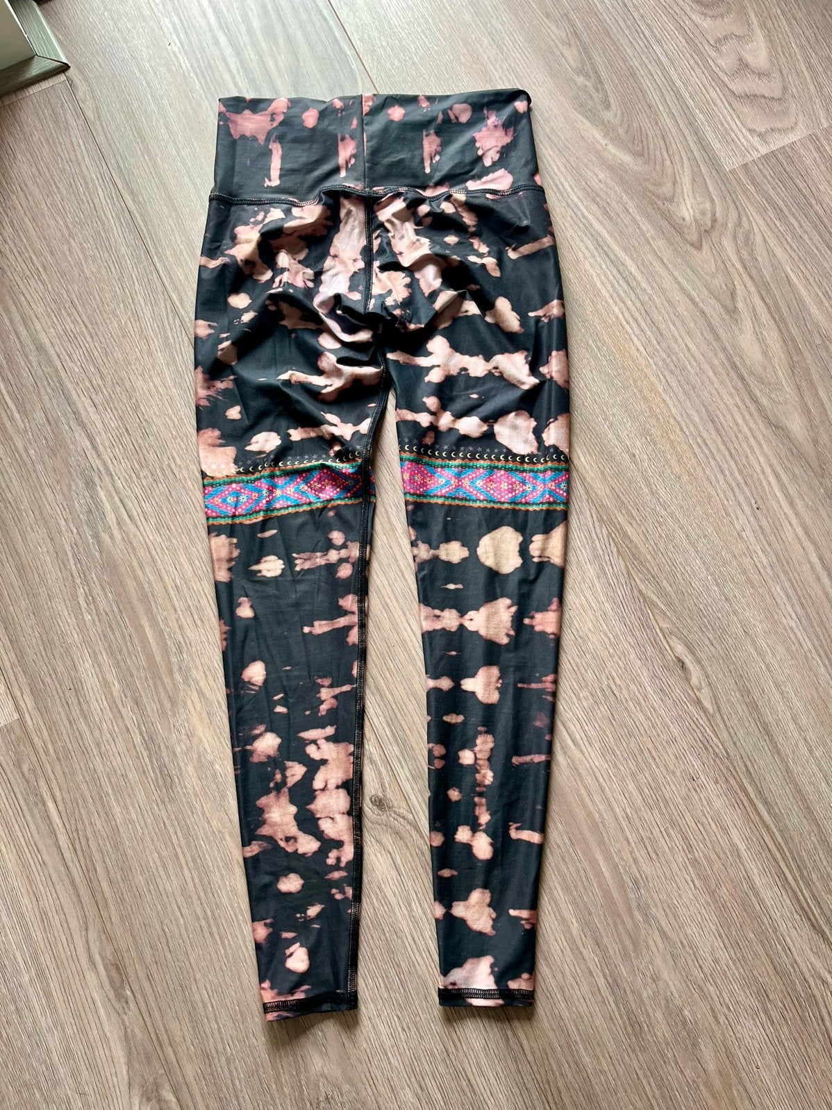 Teeki Legging - Tie-Dye Patroon en Aztec Band, Meerkleurig, Ophalen of Verzenden, Zo goed als nieuw, Maat 36 (S)