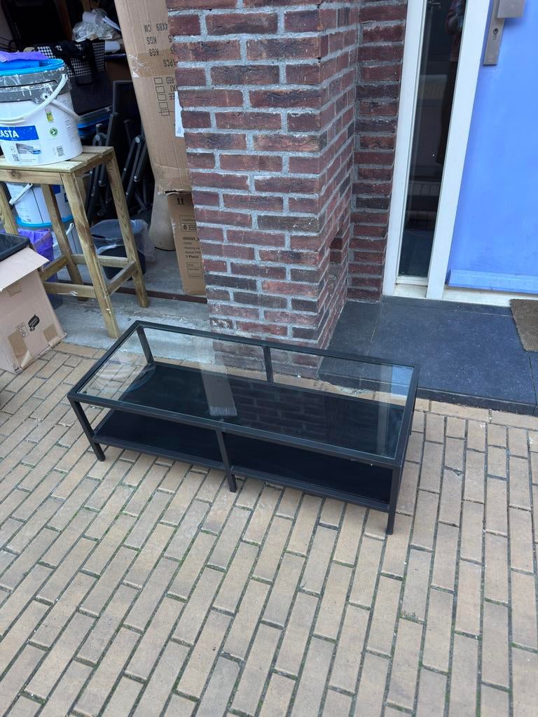 Ikea vittsjo tv meubel, Huis en Inrichting, Kasten | Televisiemeubels, Ophalen, Gebruikt, Minder dan 100 cm, Metaal