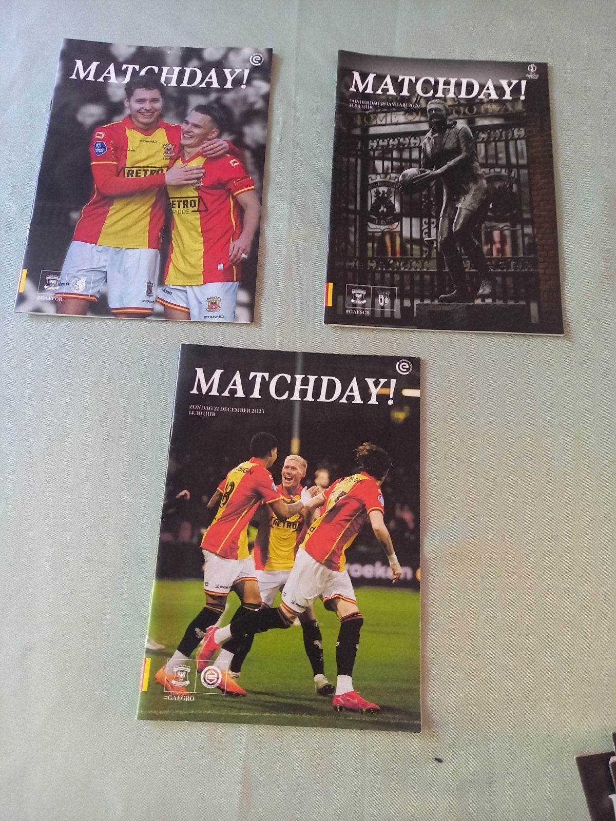 Go Ahead Eagles programma boekjes., Verzamelen, Ophalen of Verzenden, Gebruikt, Overige binnenlandse clubs, Overige typen