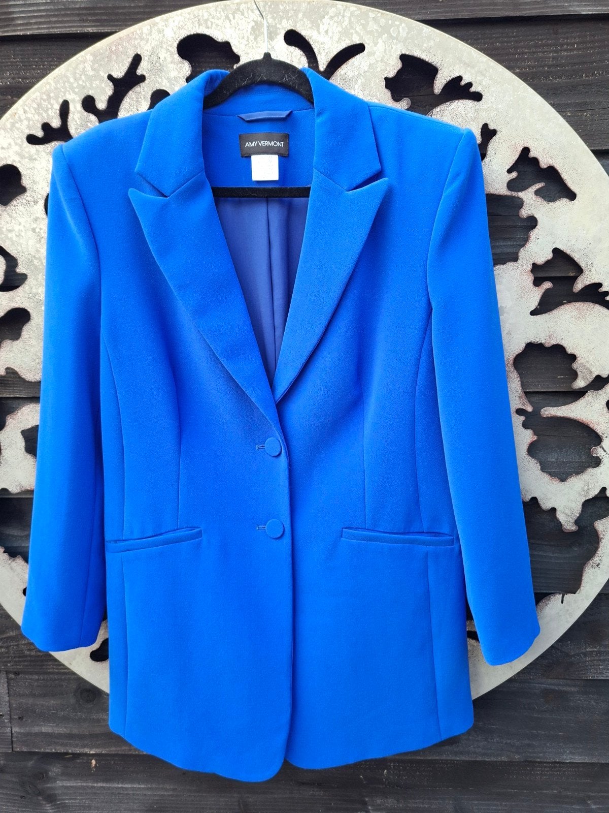 mooie blazer 44, Kleding | Dames, Ophalen of Verzenden, Zo goed als nieuw, Maat 42/44 (L), Blauw
