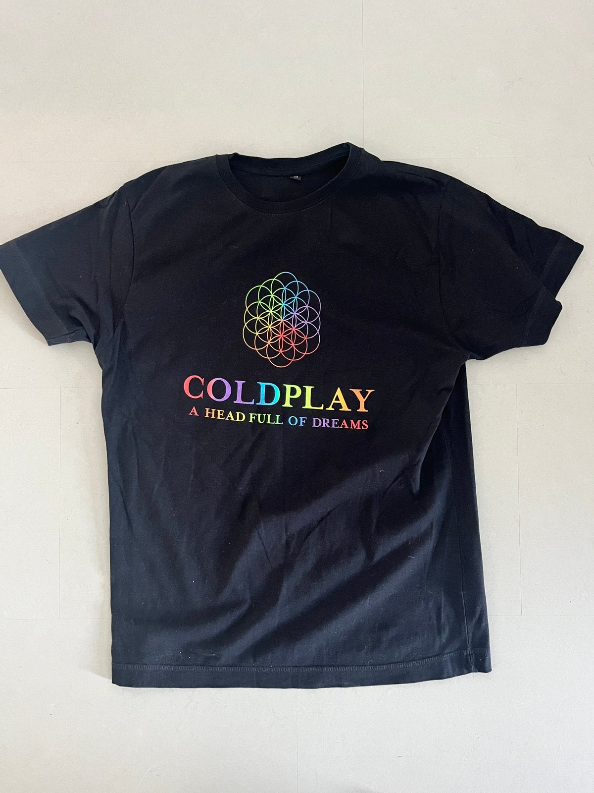 Coldplay t-shirt M, Ophalen of Verzenden, Zo goed als nieuw, Zwart