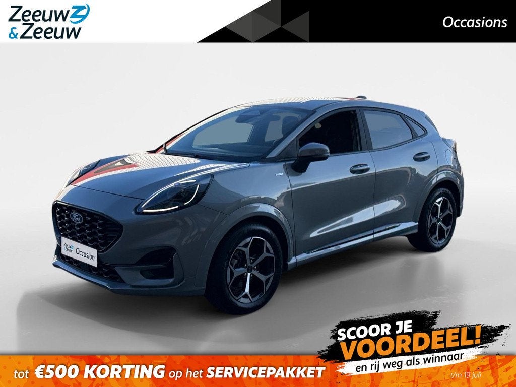 Ford Puma 1.0 EcoBoost Hybrid ST-Line | Betreft DEMO voertui, Auto's, Ford, Bedrijf, Te koop, Puma, ABS, Achteruitrijcamera, Airbags