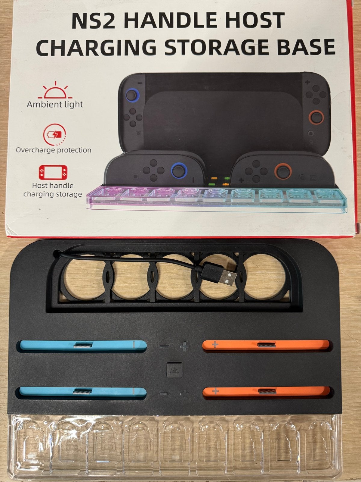 Restpartij 120x NS2 Handle Host Oplaad& Opbergstation Switch, Mmobiel, Nintendo, Nieuw, RGB verlichting
