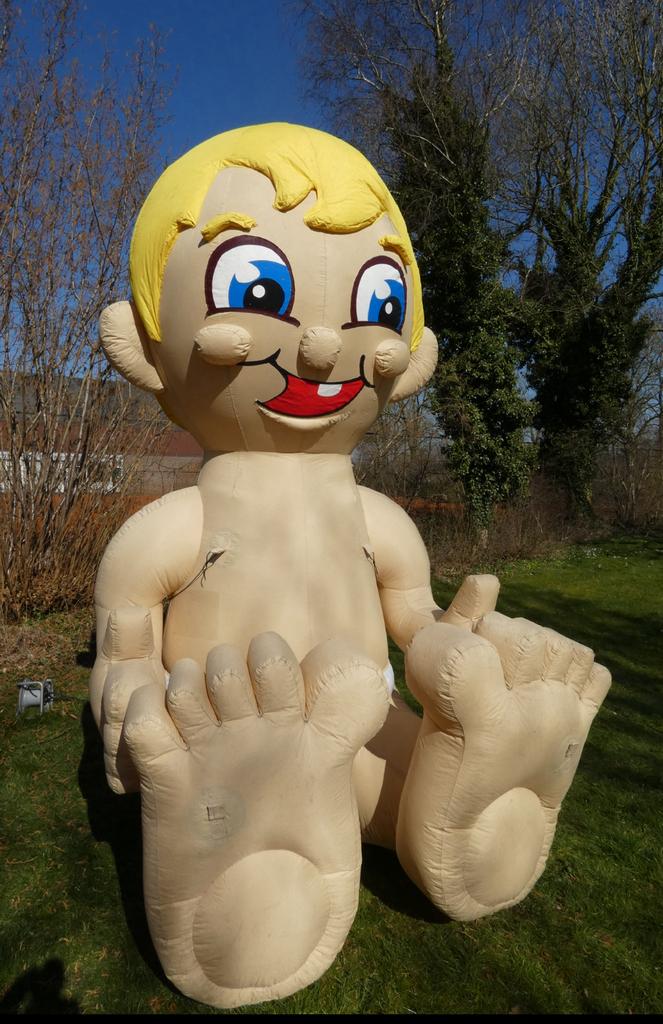 Opblaas Baby te huur (geboorte), Ophalen, Zo goed als nieuw, Abraham of Sarah