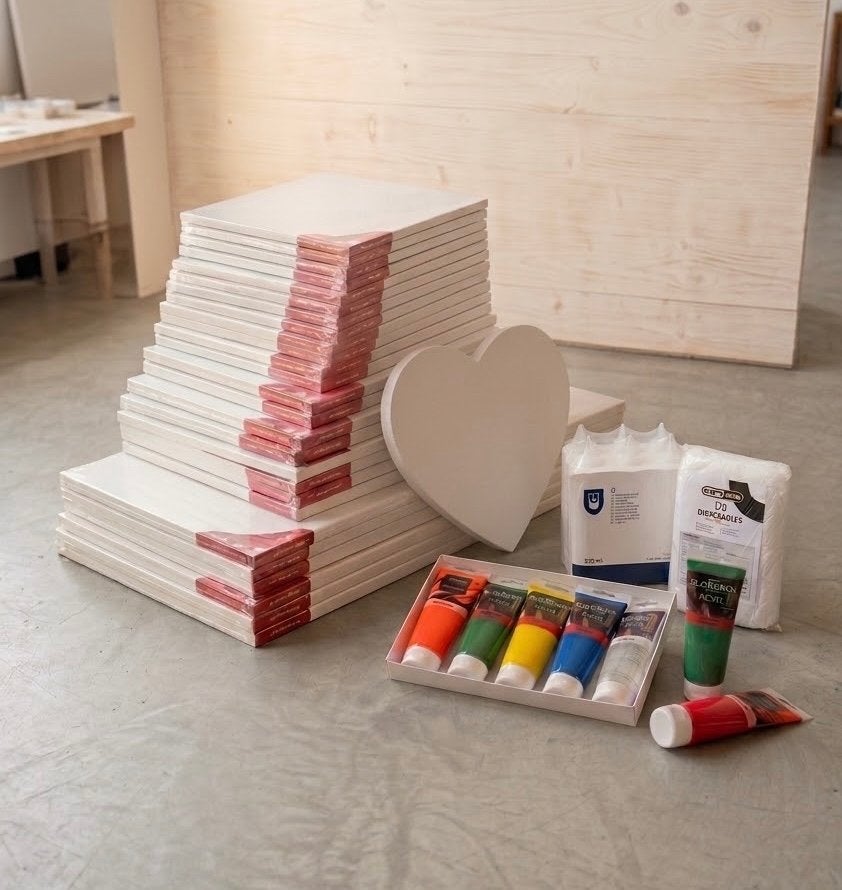 Grote partij verfstudio inboedel. Slechts €250,- twv €1000,-, Ophalen, Nieuw, Overige typen