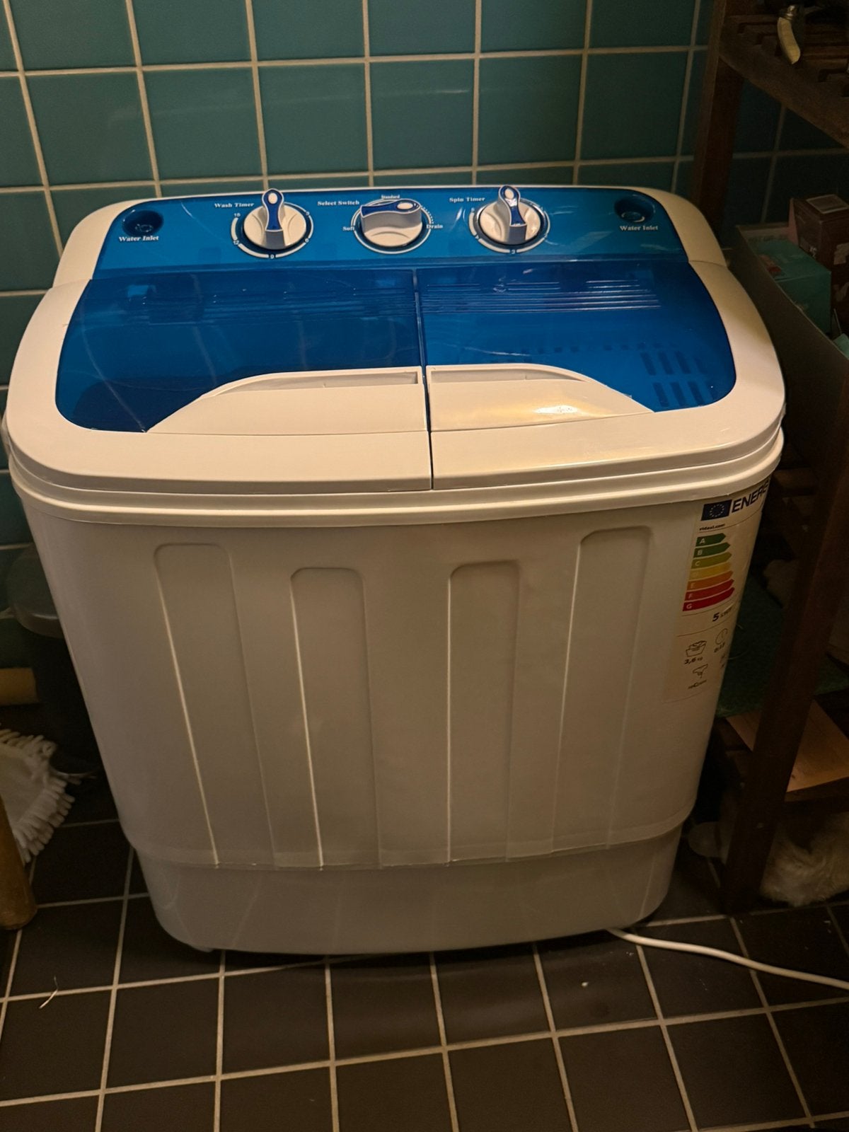 Kleine wasmachine, Witgoed en Apparatuur, Wasmachines, Ophalen, Minder dan 85 cm, 4 tot 6 kg, Bovenlader