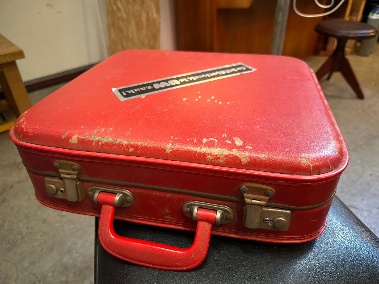 KLM Koffertje doorleefd, Ophalen of Verzenden, Hard kunststof, Minder dan 50 cm, Minder dan 35 cm