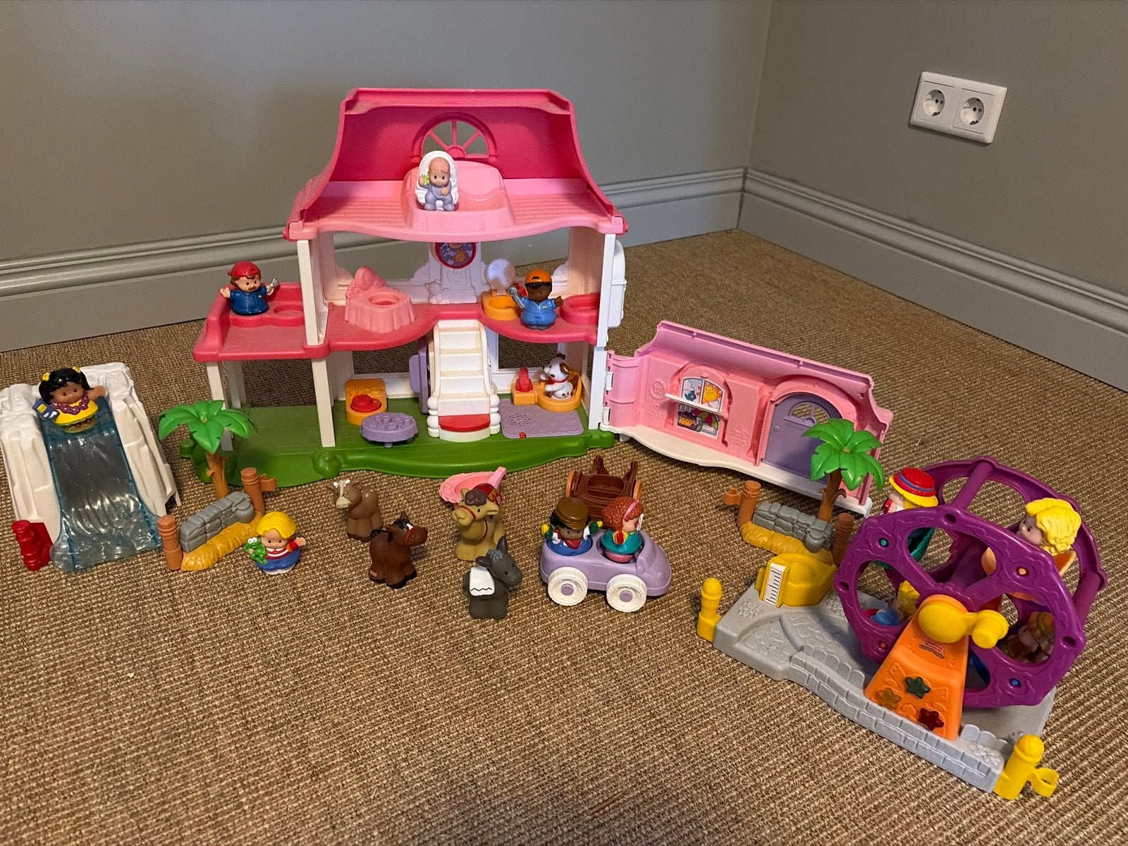 Fisher-Price Little People Speelset met Huis en Kermis, Ophalen of Verzenden, Gebruikt, Jongen of Meisje