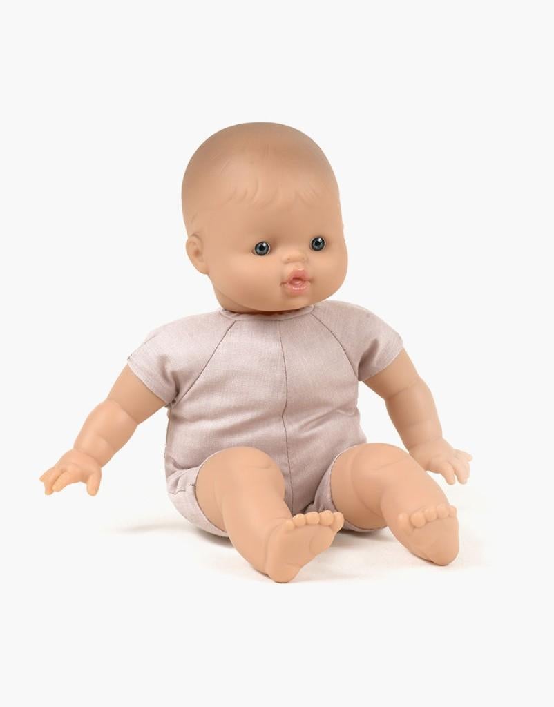 Minikane/Paola Reina Babies pop zacht lijf blauwe ogen 28cm, Kinderen en Baby's, Speelgoed | Poppen, Nieuw, Babypop, Ophalen of Verzenden