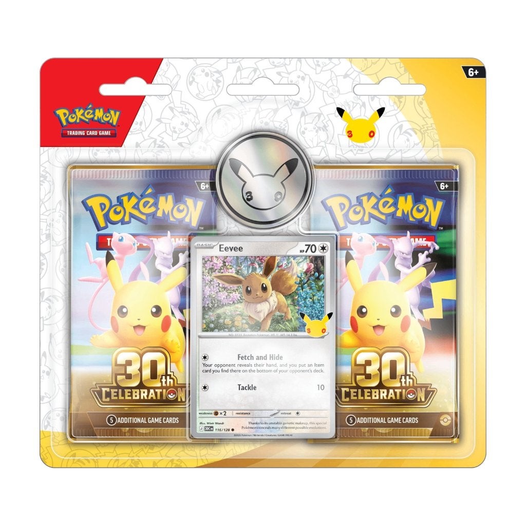 Pokemon 30th Celebration Eevee 2-Pack Blister - sealed, Ophalen of Verzenden, Nieuw, Booster