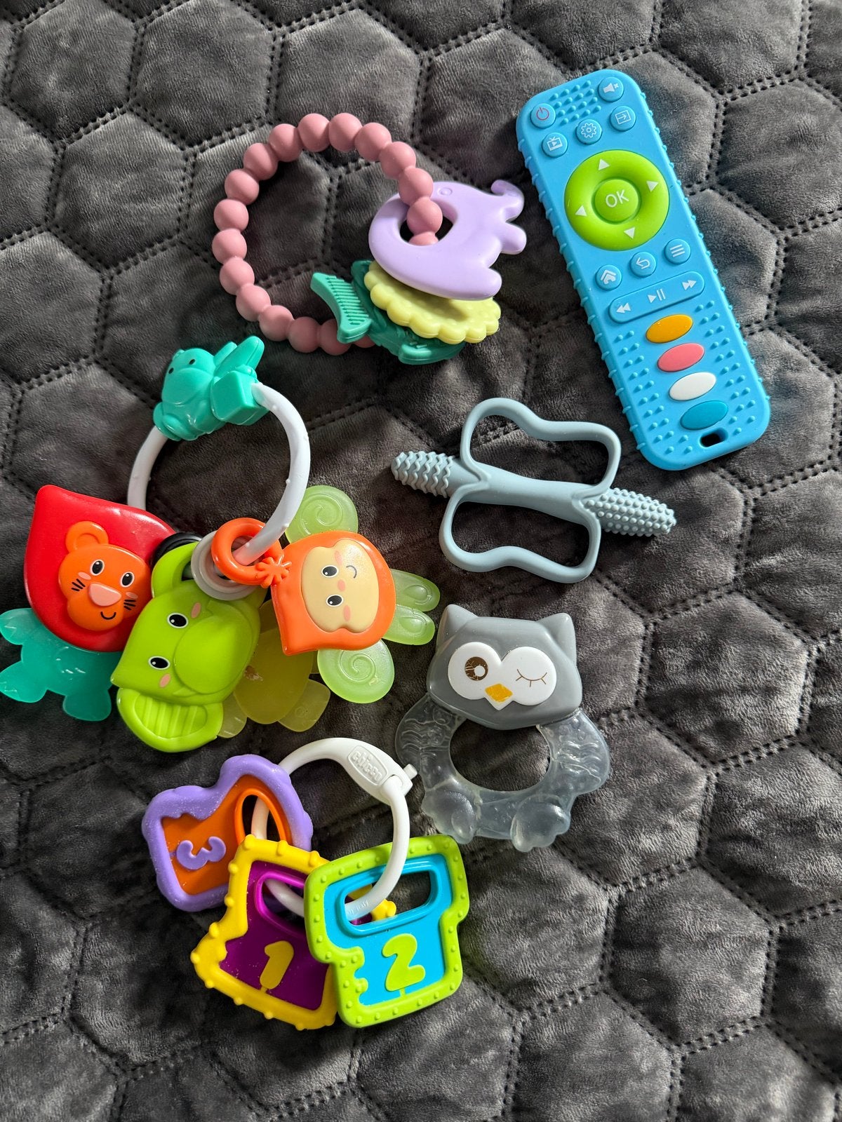 Diverse baby rammelaars en bijtspeeltjes, Ophalen of Verzenden, Gebruikt, Rammelaar