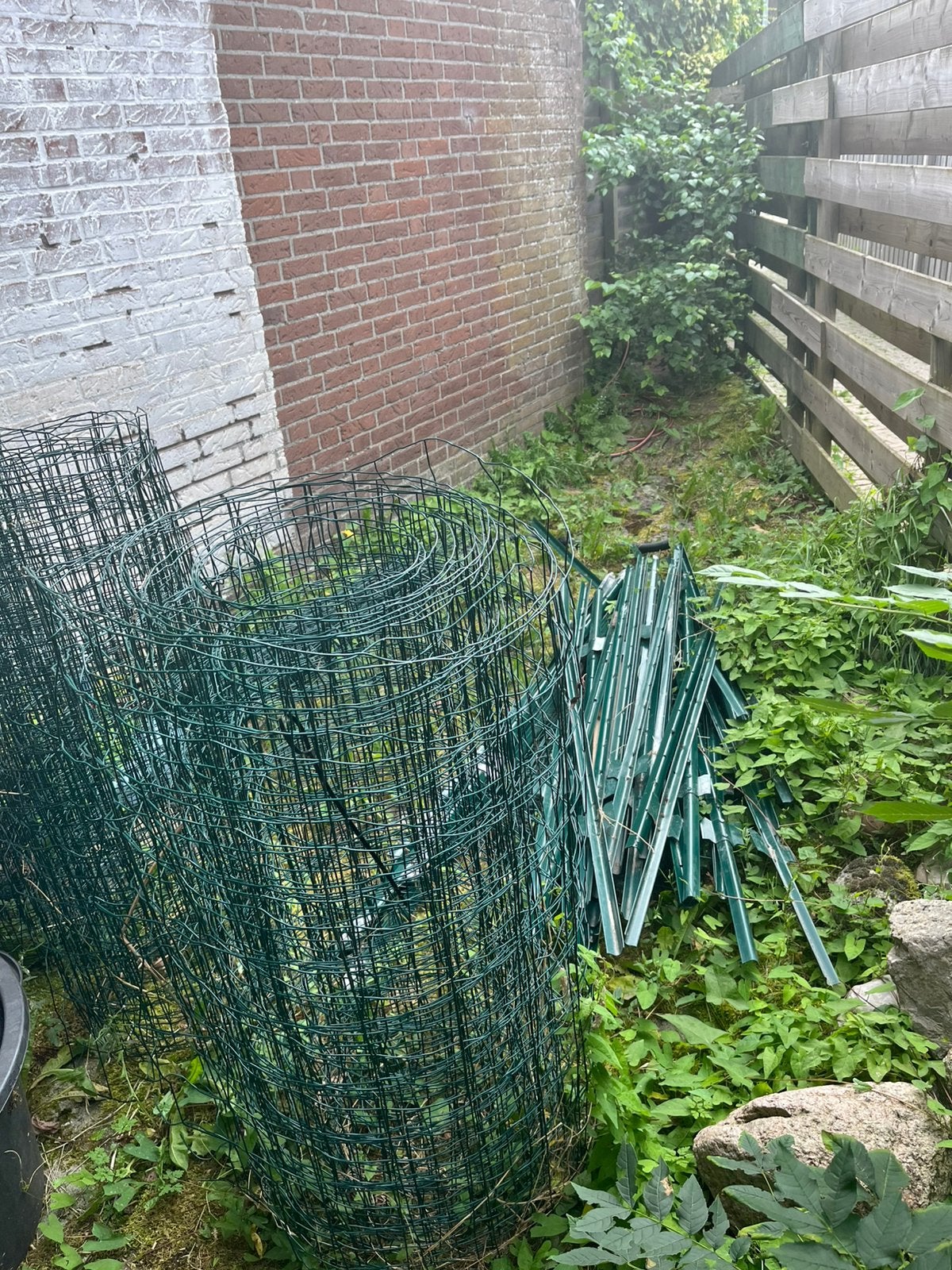 Gaas met palen, Tuin en Terras, Ophalen, Zo goed als nieuw