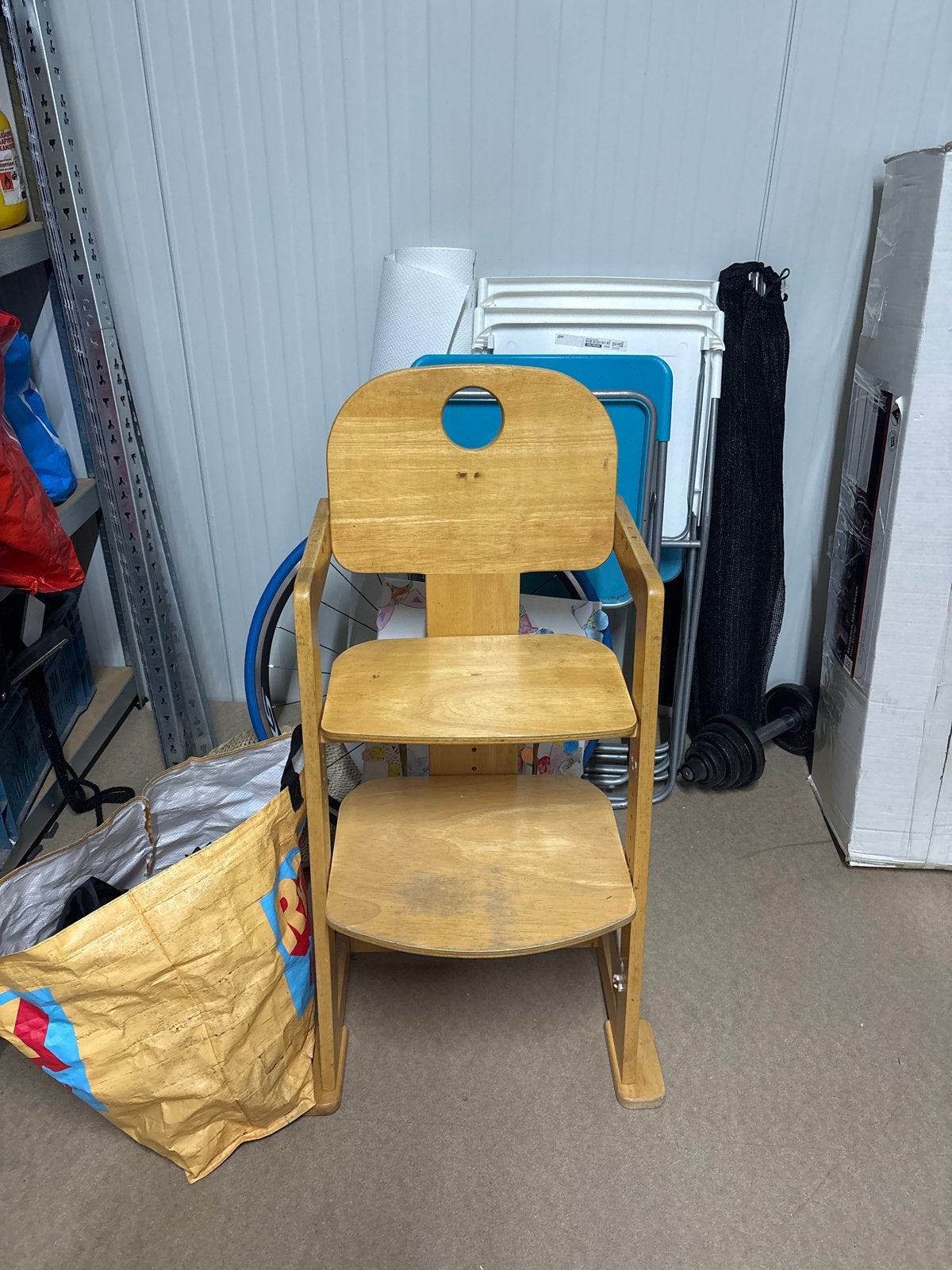 Houten meegroeistoel voor kinderen, Kinderen en Baby's, Kinderstoelen, Ophalen of Verzenden, Gebruikt, Meegroeistoel
