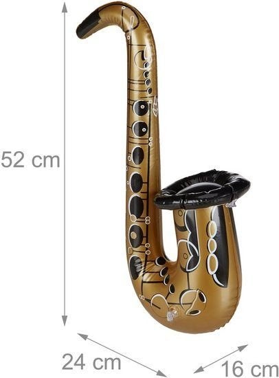 PARTIJ OPBLAAS SAXOFOON GOUD 52CM, ., Nieuw, Ophalen of Verzenden, .