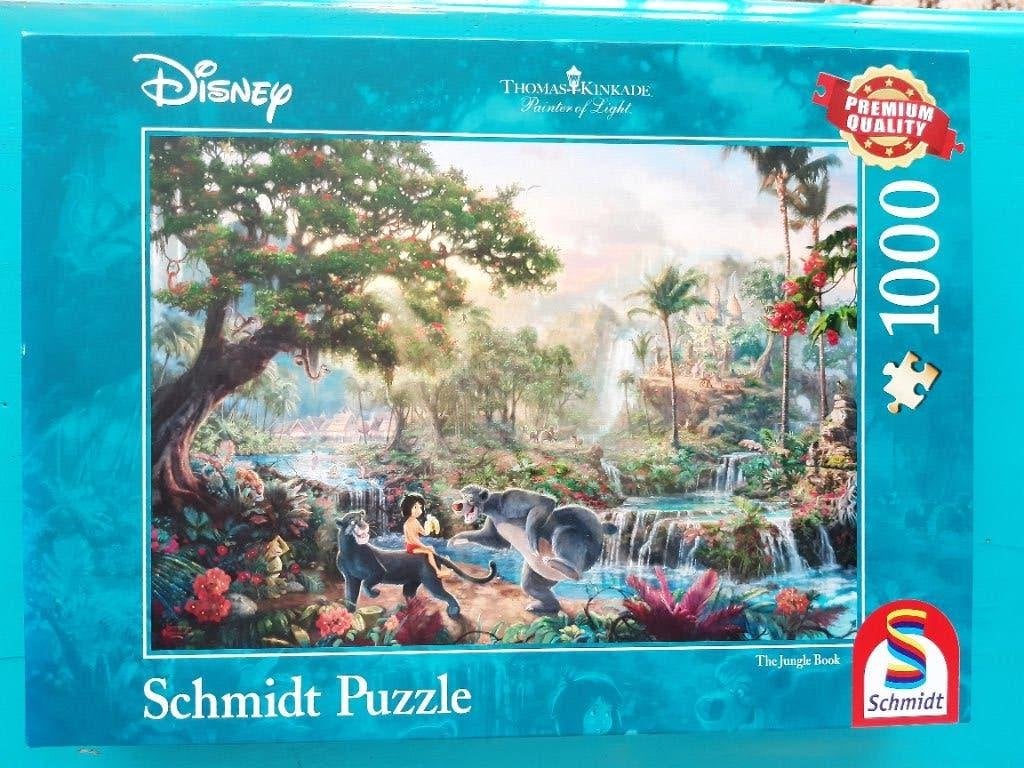 Puzzel Thomas Kinkade junglebook Schmidt, Ophalen, 500 t/m 1500 stukjes, Zo goed als nieuw, Legpuzzel