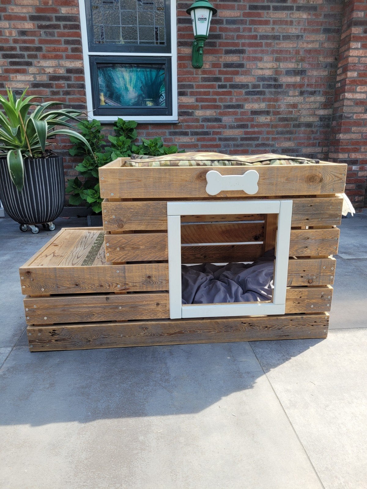 Hondenhuis, met opbergbak voor speelgoed, Ophalen, Minder dan 65 cm