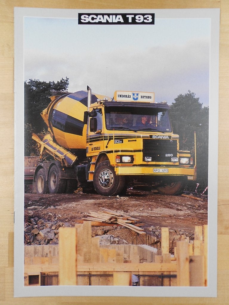 Scania T93 Brochure 1989 – T 93 Torpedo Neus, Verzenden, Zo goed als nieuw, Overige merken, Scania