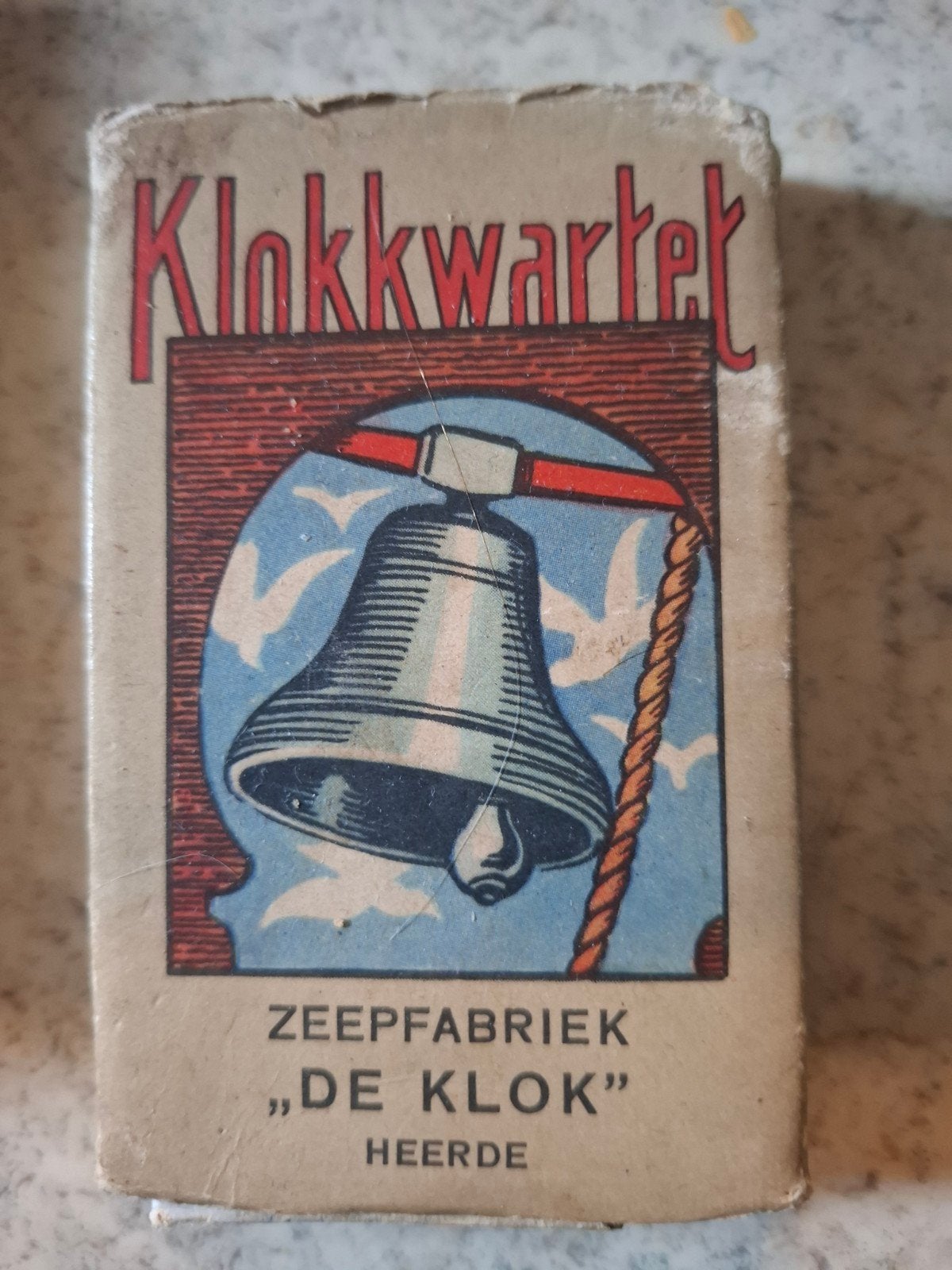 Vintage Klokkwartet kaartspel - Zeepfabriek De Klok, Drie of vier spelers, Ophalen of Verzenden, Gebruikt, Zeepfabriek "De Klok" Heerde