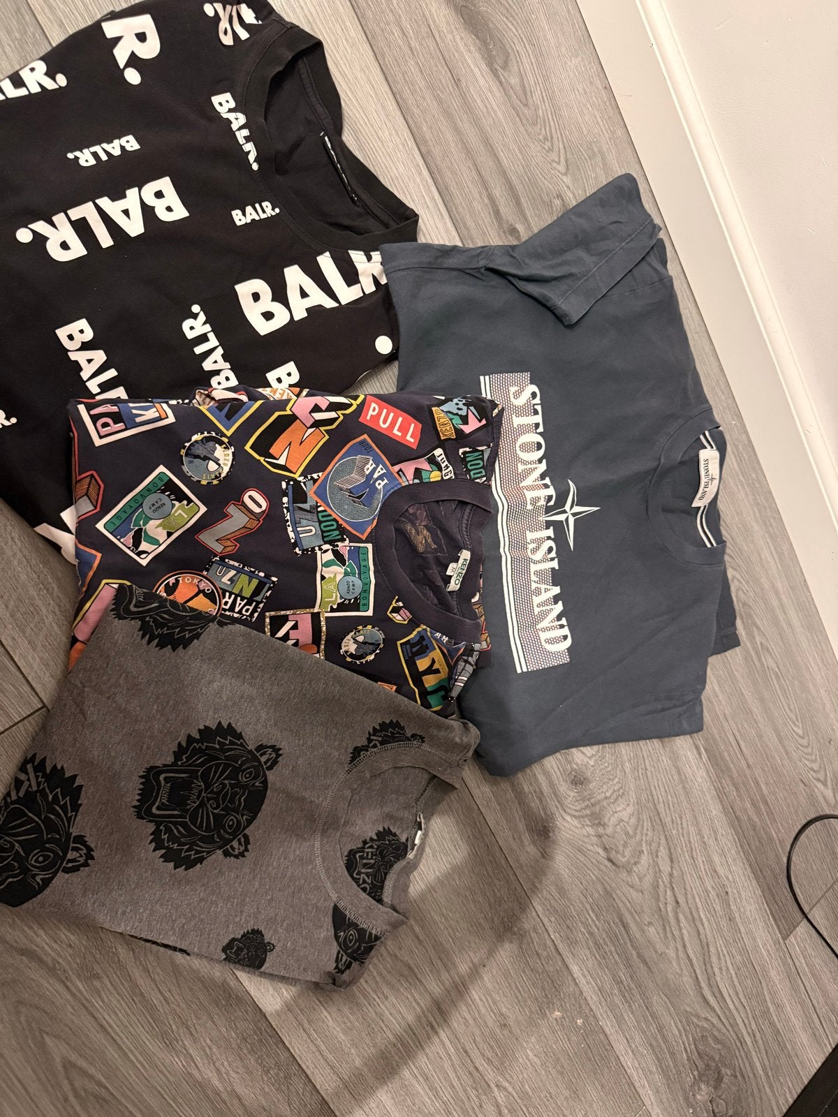 Diverse Heren T-shirts: BALR., Stone Island, Kenzo, Ophalen of Verzenden, Zo goed als nieuw, Maat 48/50 (M), Overige kleuren