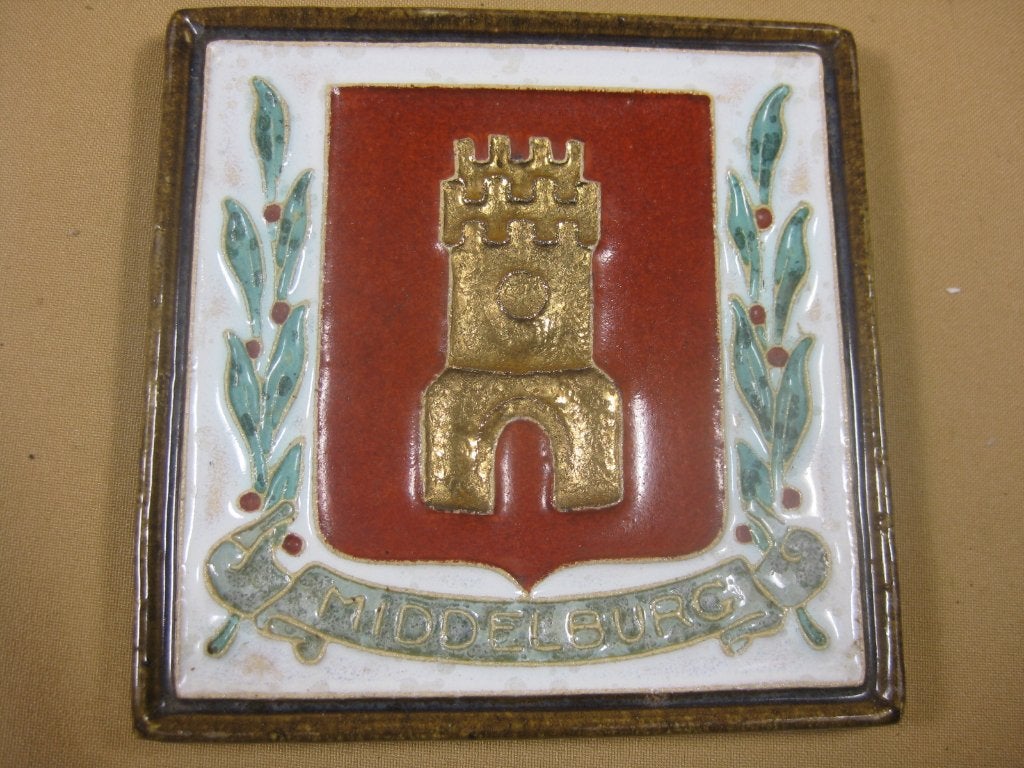 Porceleyne Fles cloisonne tegel Middelburg, Ophalen of Verzenden