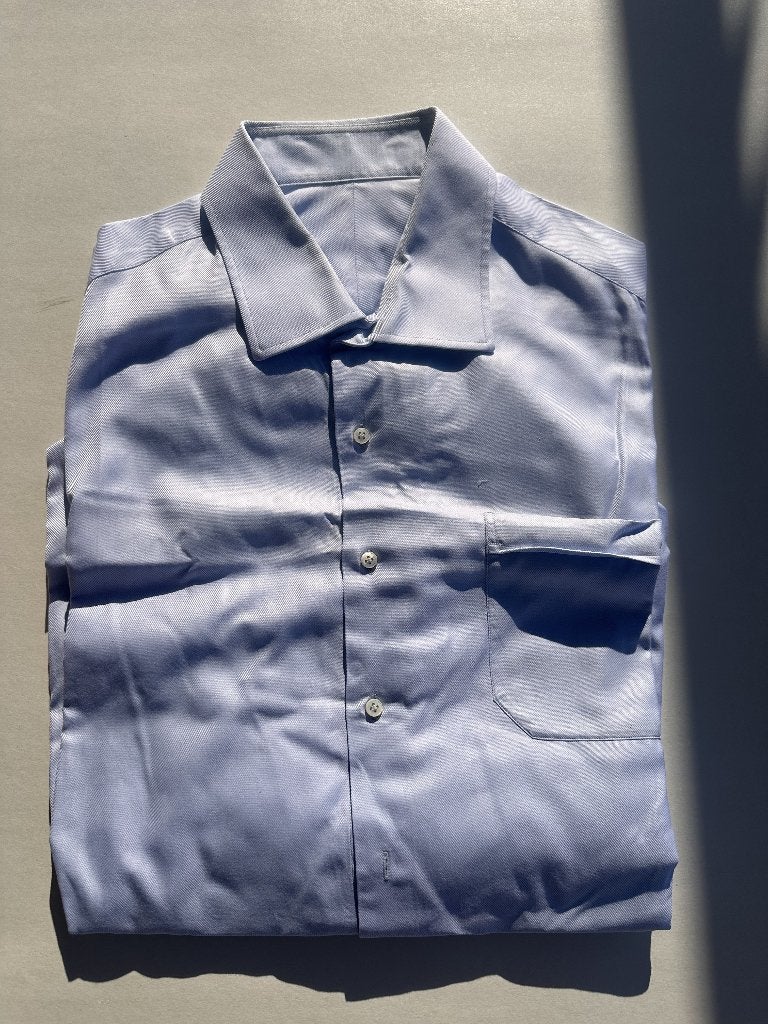 Goed Als Nieuw OGER Overhemd, Maat +-3XL, Lange Mouwen, Kleding | Heren, Blauw, Ophalen of Verzenden, Overige halswijdtes, THOMAS MASON 1794