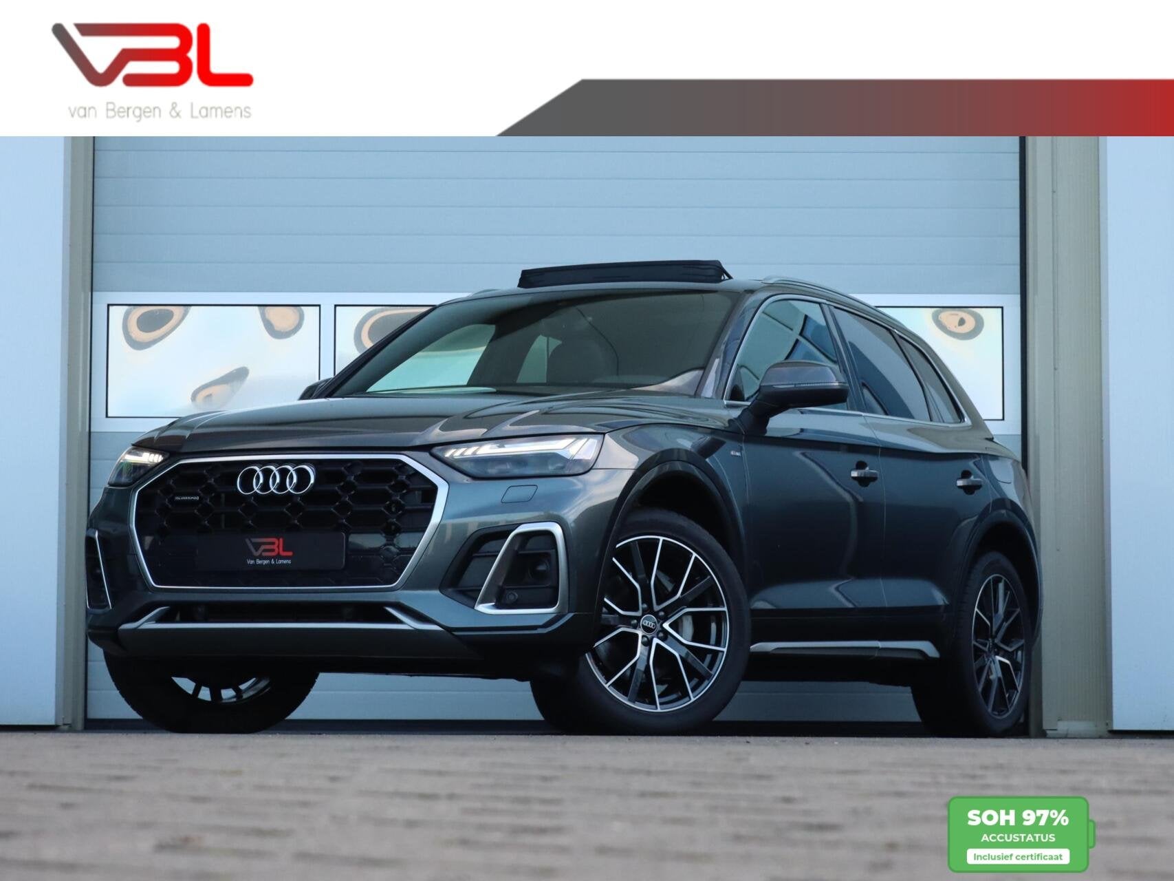 Audi Q5 55 TFSI e quattro 367PK S-edition | SOH 97% | Panora, Auto's, Automaat, Dealer onderhouden, 2005 kg, Gebruikt