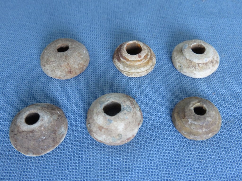 Spin gewichten in lood - 16e - 17e eeuw - bodemvondsten, Ophalen of Verzenden