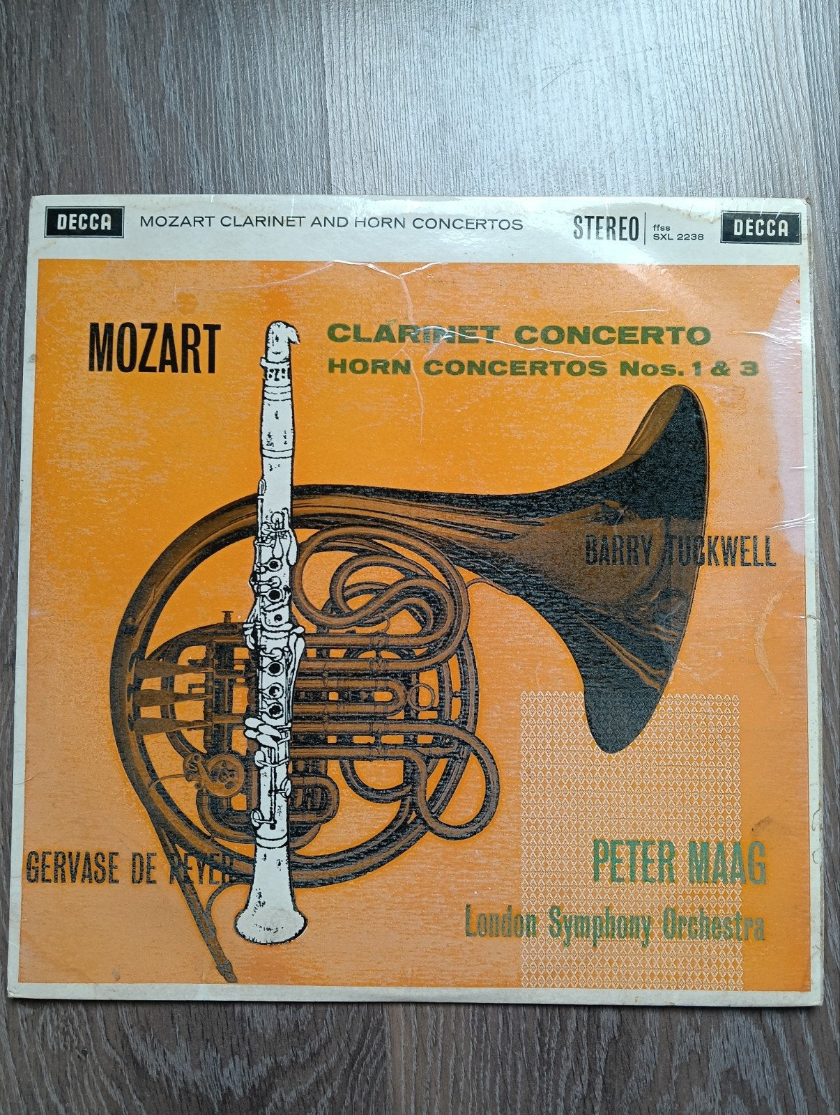 Mozart: Klarinet- en Hoornconcerten - LP (Decca SXL 2238), Gebruikt, Ophalen of Verzenden, Orkest of Ballet, 12 inch