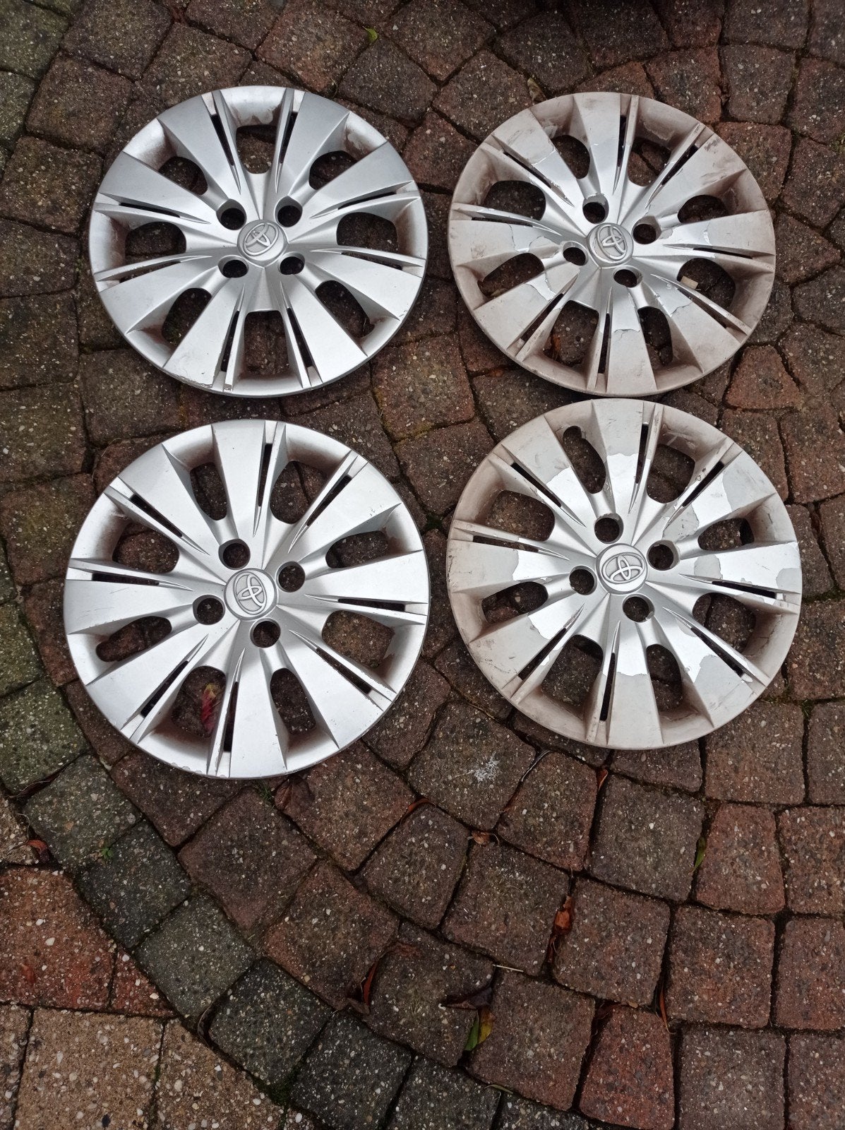 Toyota wieldoppen 15 inch, Ophalen of Verzenden, Gebruikt