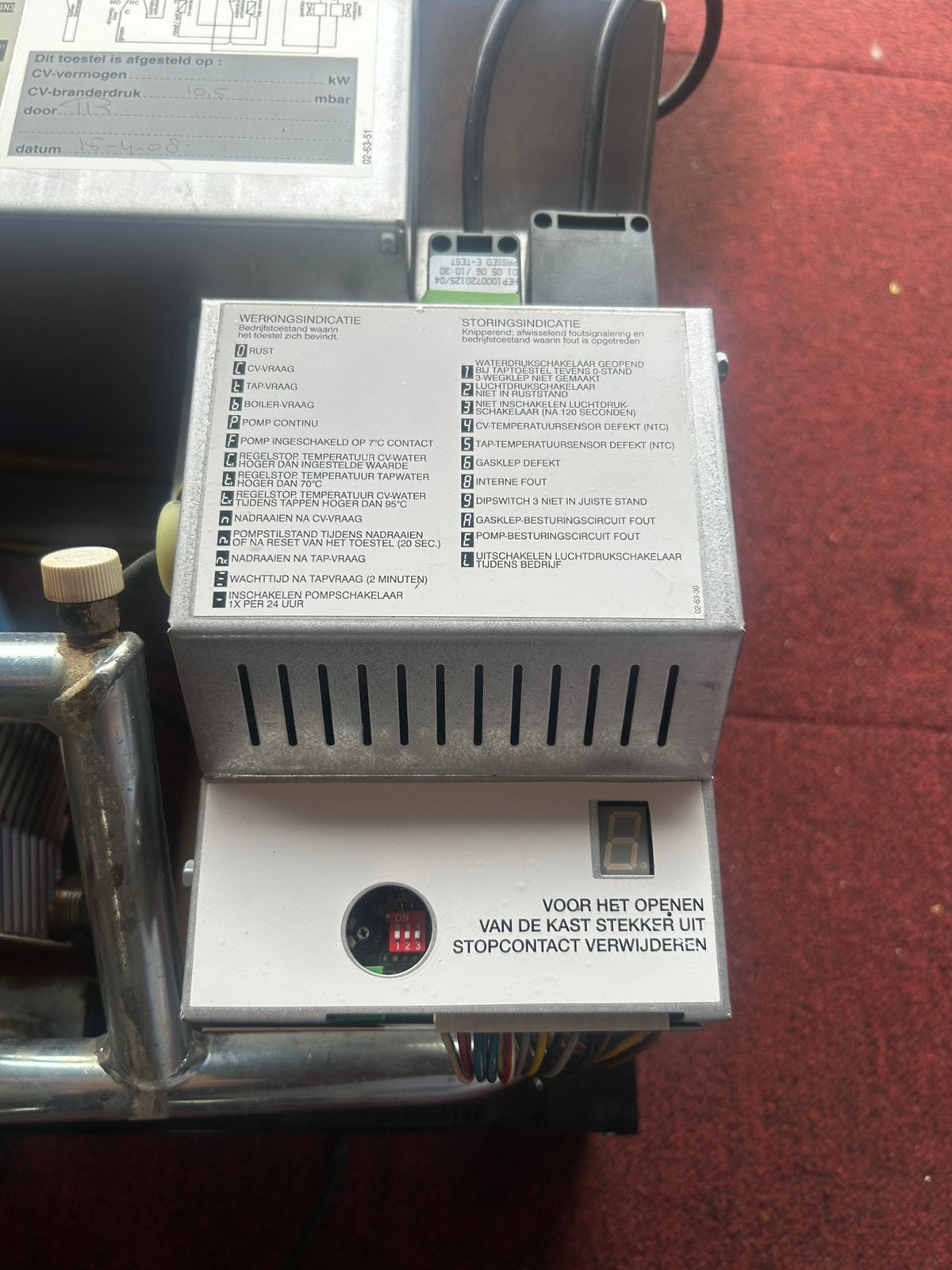 Awb regelunit branderautomaat thermomaster, Ophalen of Verzenden, Zo goed als nieuw