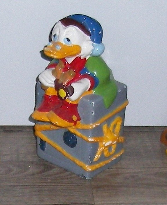 VINTAGE SPAARPOT VAN DAGOBERT DUCK///SPAARPOTTEN, Verzamelen, Spaarpotten, Ophalen of Verzenden, Gebruikt, Steen, Aardewerk of Keramiek