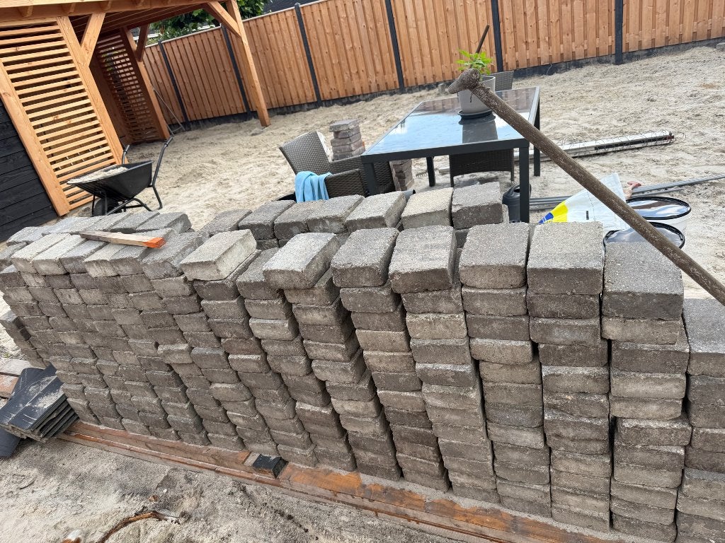 Bestrating gratis !, Tuin en Terras, Overige Tuin en Terras, Ophalen, Gebruikt