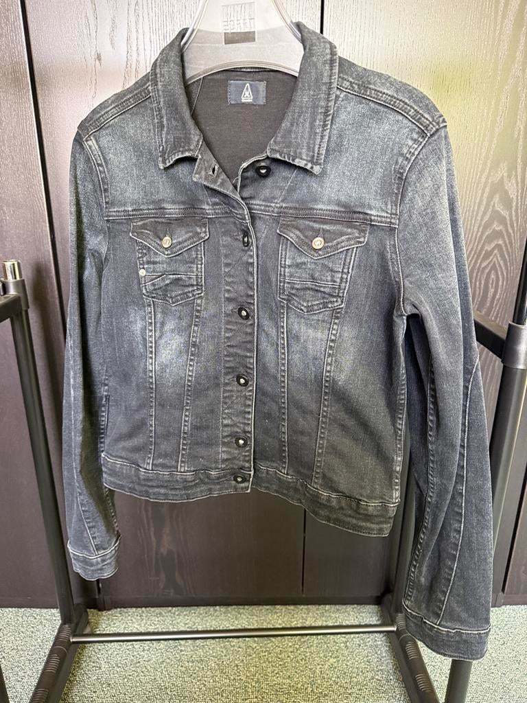 Stijlvol Zwart Denim Jasje Gaastra  - Maat M, Ophalen of Verzenden, Zo goed als nieuw, Maat 38/40 (M), Zwart