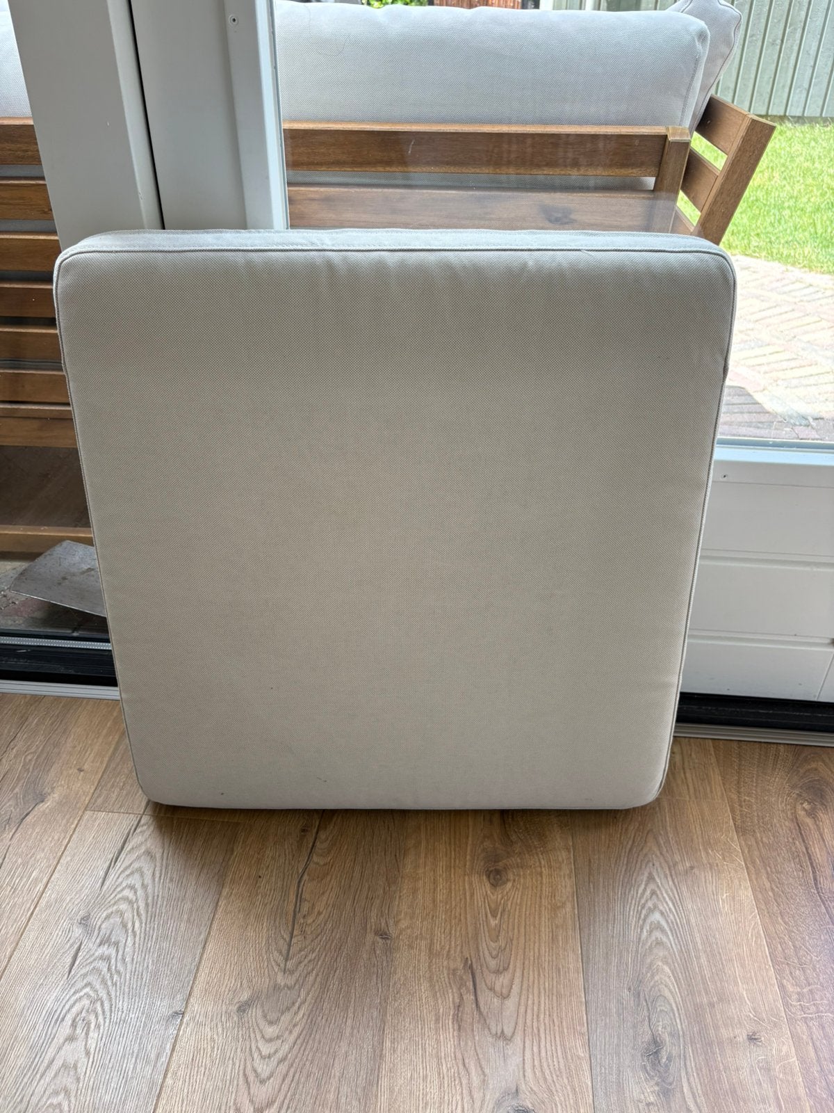 FRÖSÖN/DUVHOLMEN Seat cushion, outdoor, beige, 62x62 cm, Tuin en Terras, Ophalen of Verzenden