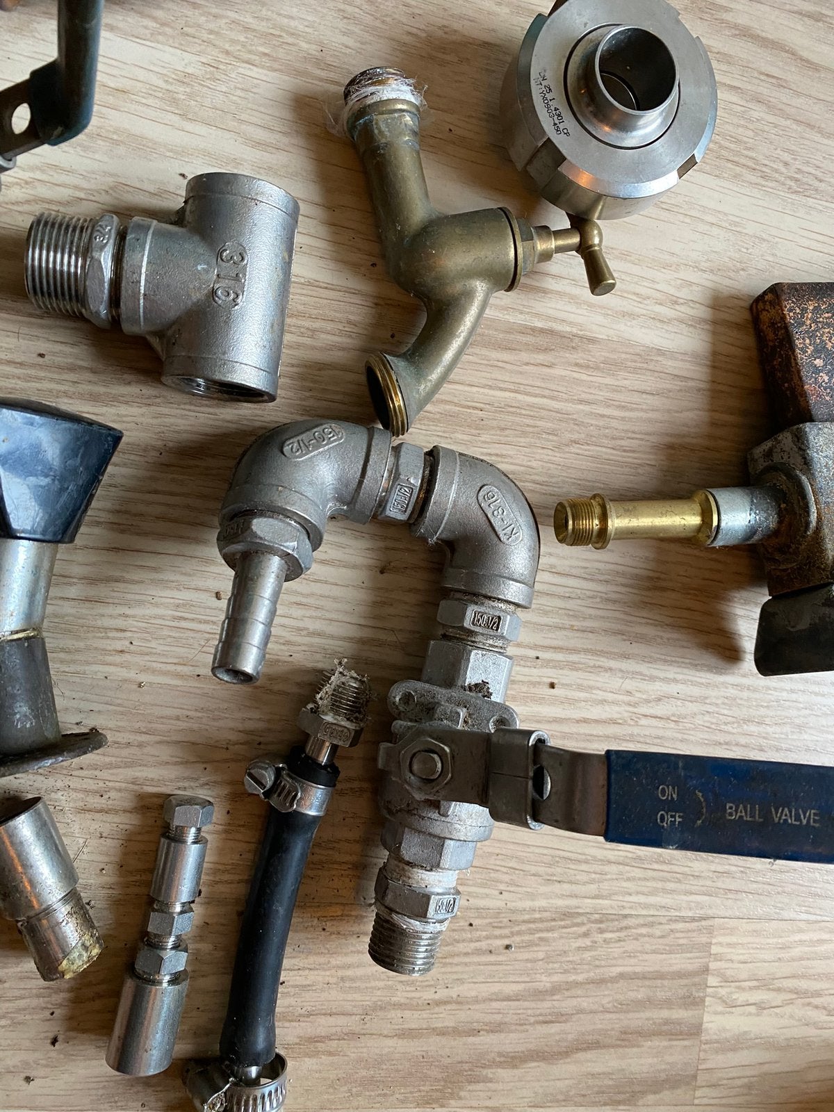 Rvs fittingen sokken 316l, Bochten, Ophalen of Verzenden, Zo goed als nieuw, Rvs