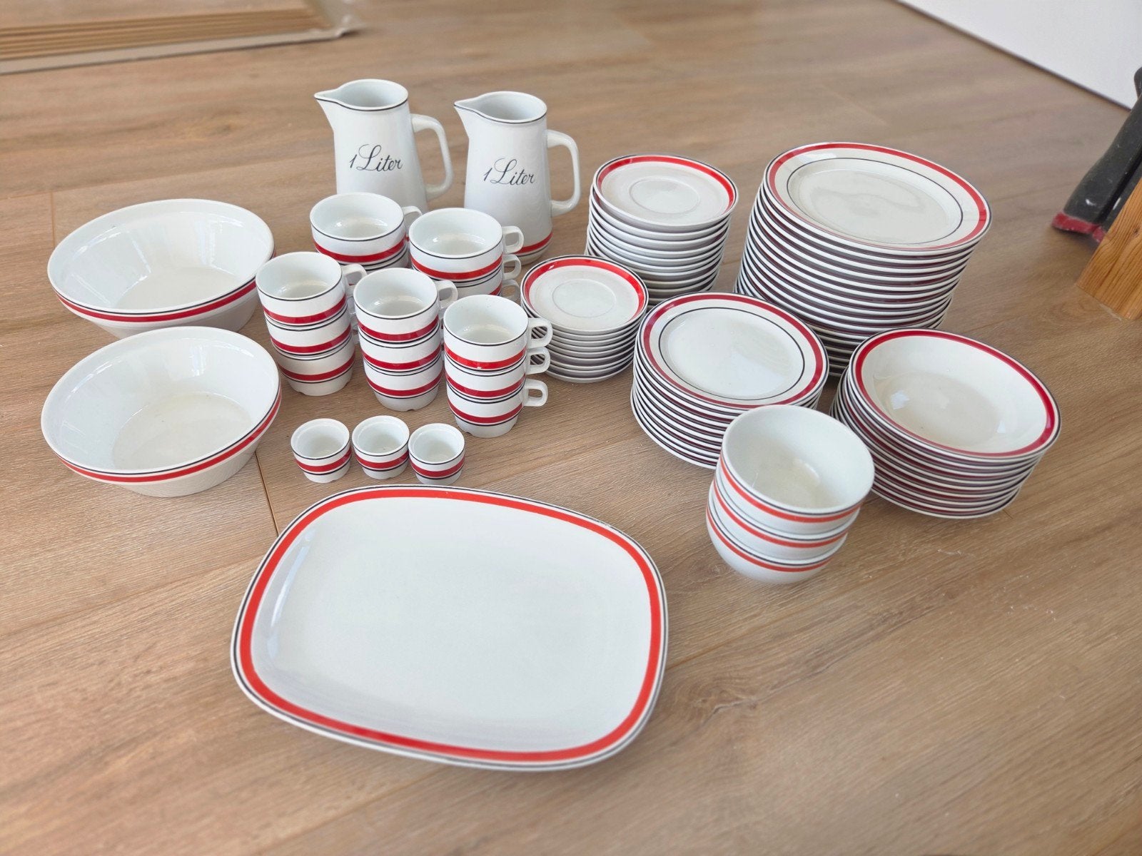 Vintage IKEA 'Gourmet' Serviesserie - Jaren 70 - SPAL Portug, Huis en Inrichting, Ophalen, Overige stijlen, Glas, Schaal of Schalen