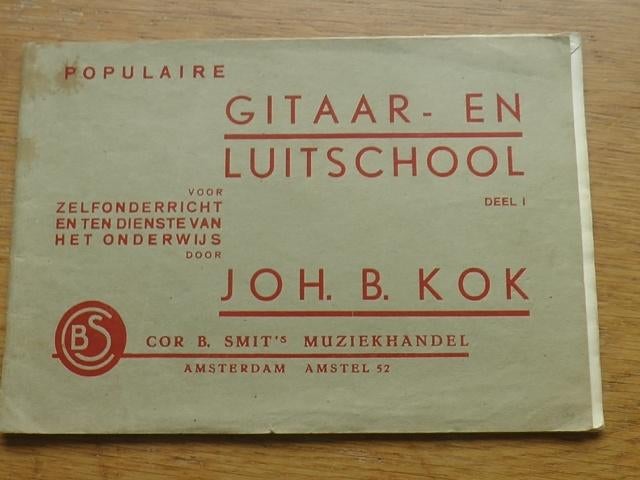 Gitaar- en luitschool - joh.b.kok, Les of Cursus, Ophalen of Verzenden, Populair, Gitaar