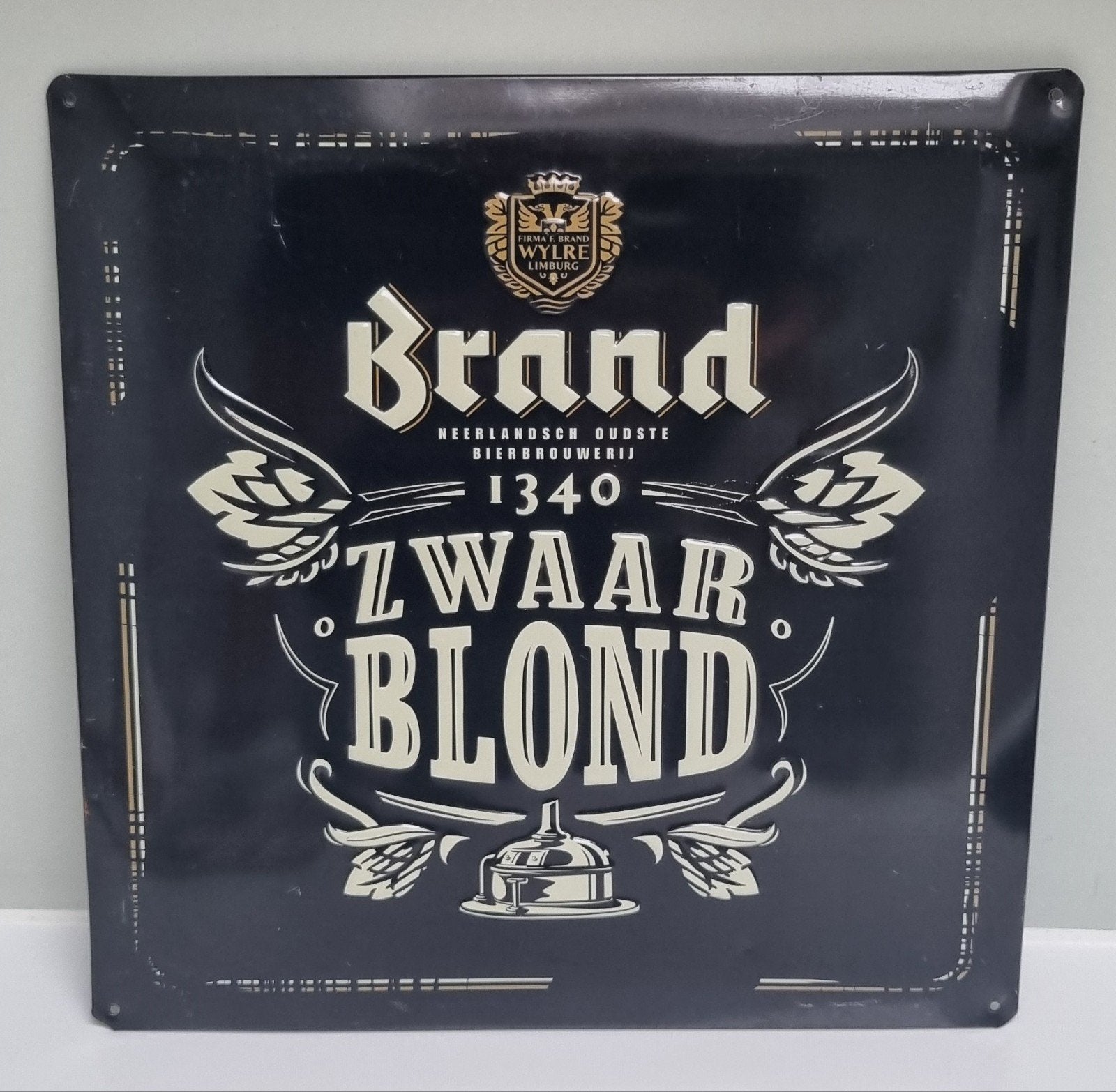 Brand bier brouwerij mancave bar reclamebord bord, Ophalen of Verzenden, Reclamebord