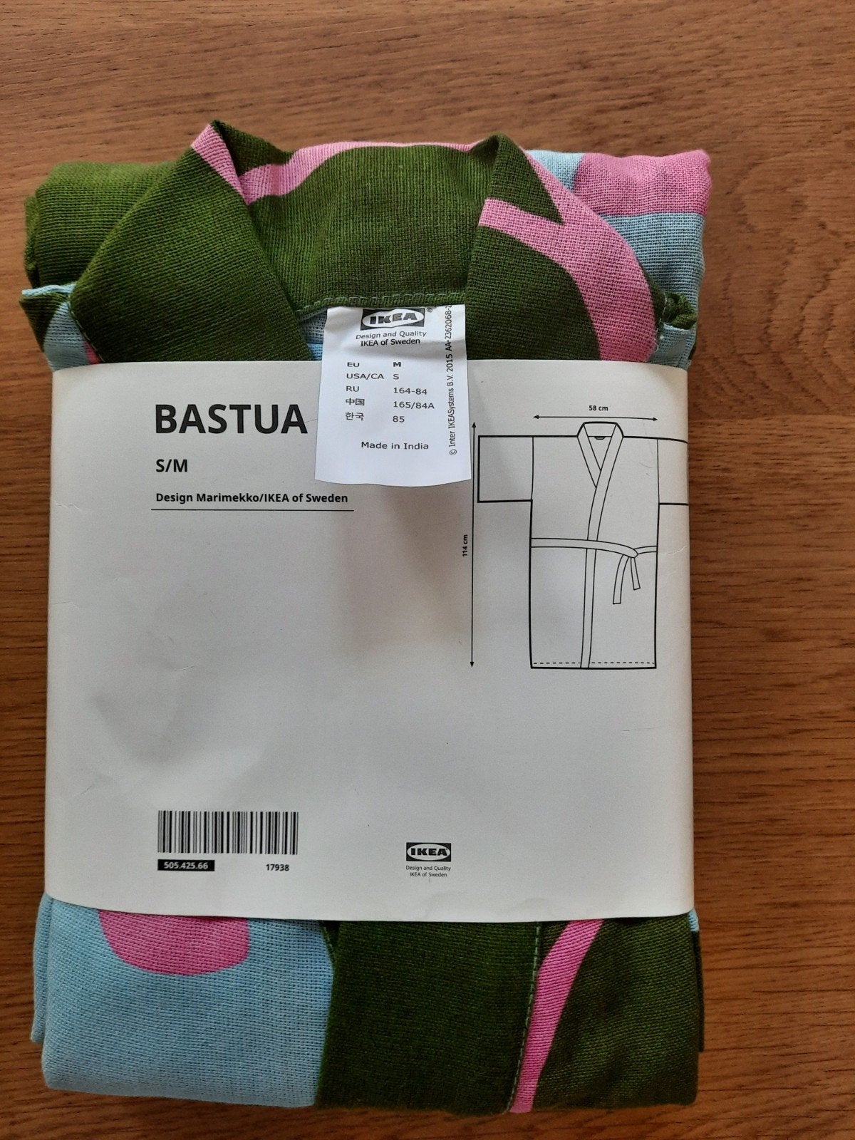 Nieuw! Marimekko Ikea Bastua kimono strandtuniek mt S-M, Maat 38/40 (M), Marimekko, Meerkleurig, Nieuw