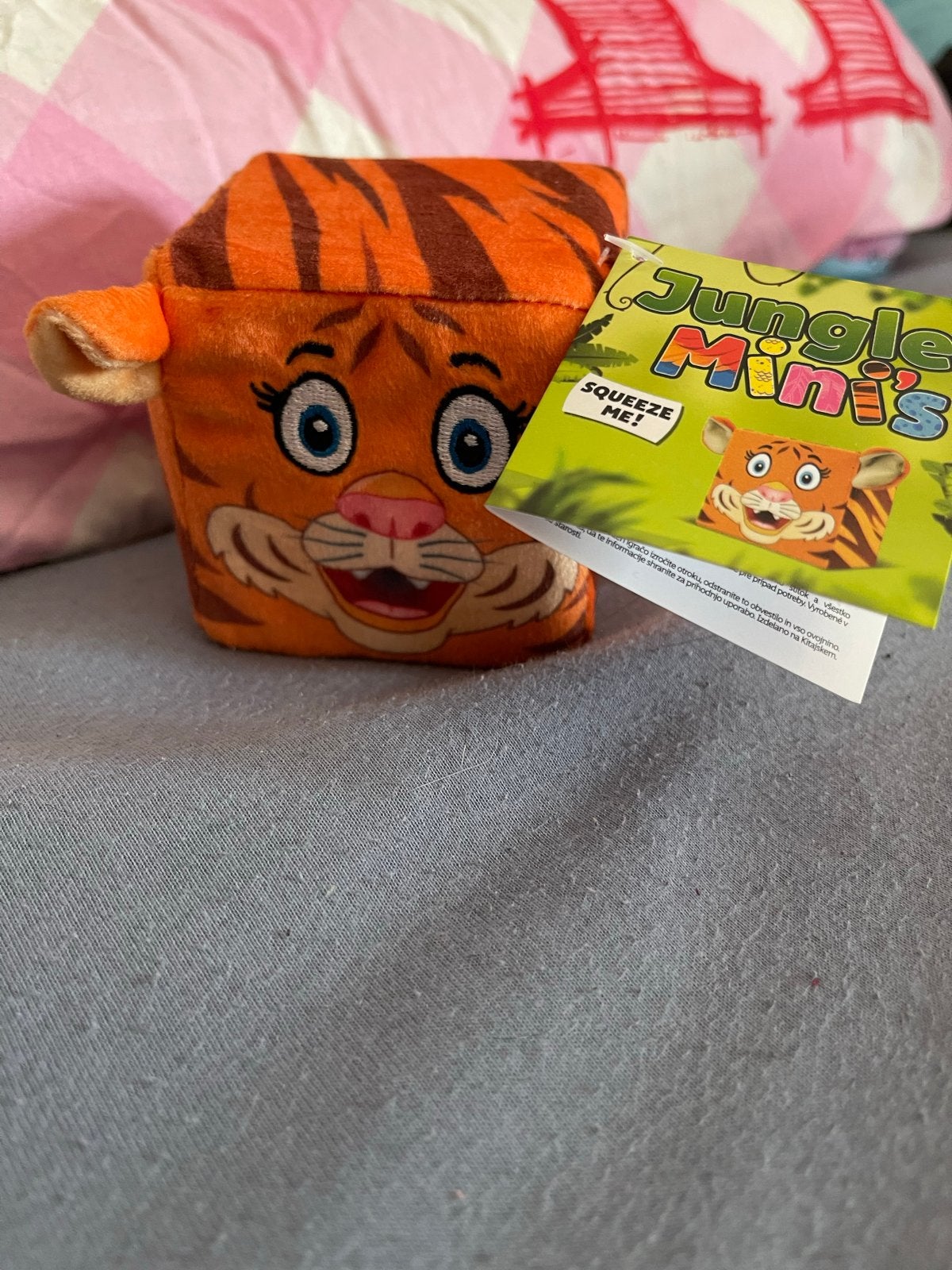 Jungle Mini's Tijger Knuffel, Oranje, Overige merken, Overige karakters, Nieuw