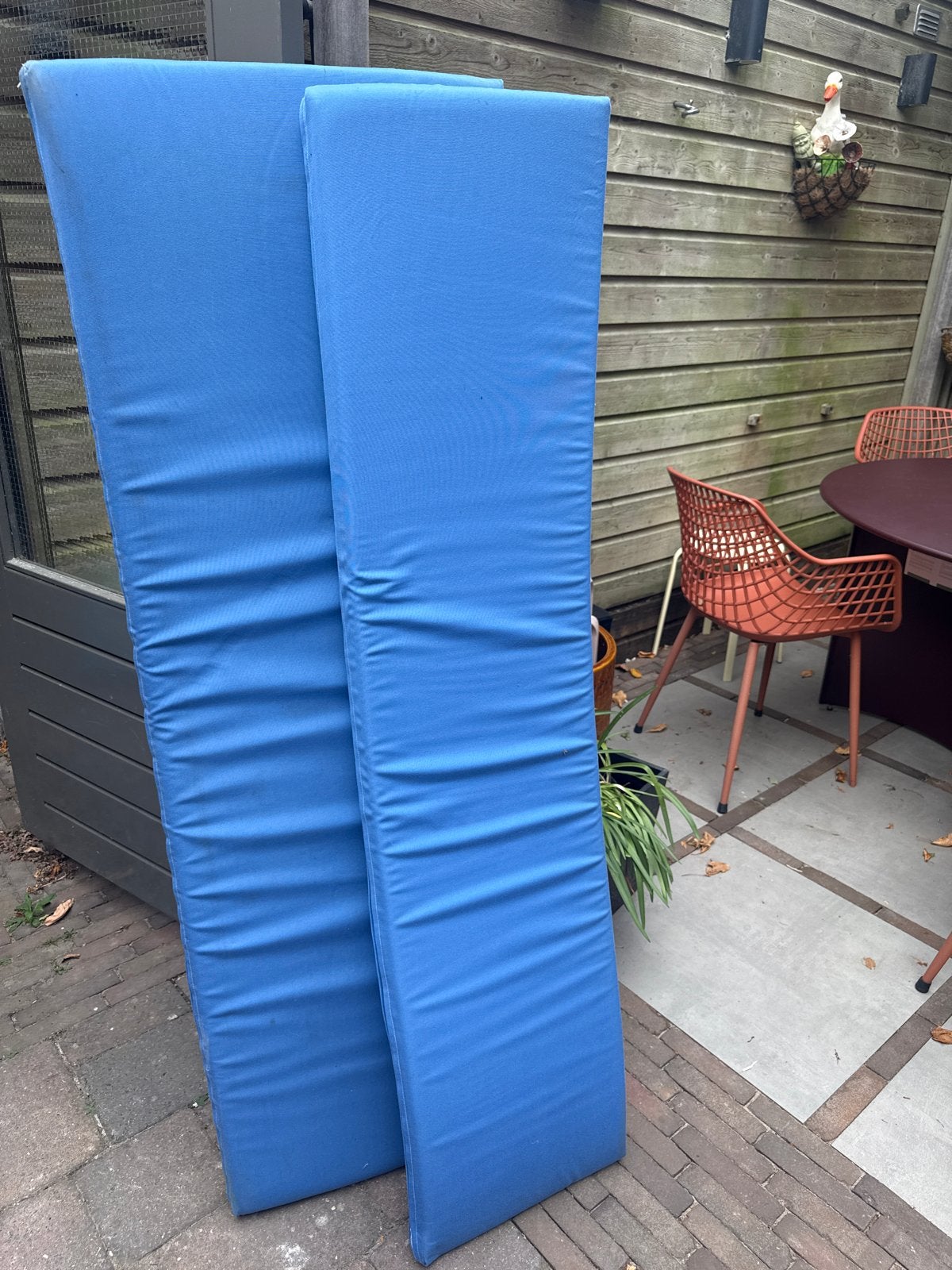 4 kussens voor op een loungeset of voor in de boot, Ophalen, Gebruikt