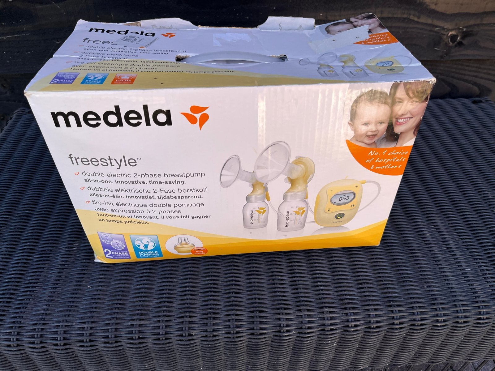 Medela Freestyle dubbele elektrische borstkolf met accessoir, Ophalen, Gebruikt