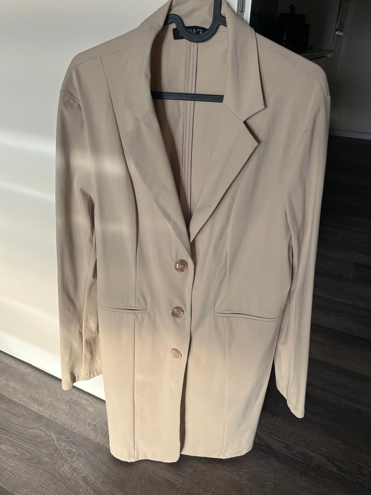 Mi Piace travel lange beige colbertjas - Maat L-XL, Beige, Maat 42/44 (L), Nieuw, Ophalen of Verzenden