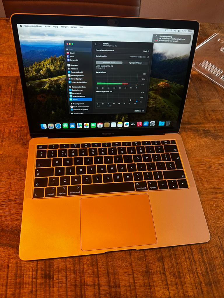 Macbook Air 13” 2018 Rose Gold Uitstekende Staat, Computers en Software, Apple Macbooks, Qwerty, 8 GB, 13 inch, Minder dan 2 Ghz