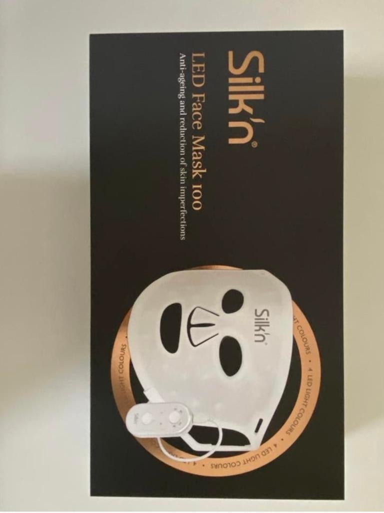 Silkn LED masker 100 - Gezichtsmasker zo goed als nieuw, Sieraden, Tassen en Uiterlijk, Uiterlijk | Gezichtsverzorging, Ophalen of Verzenden
